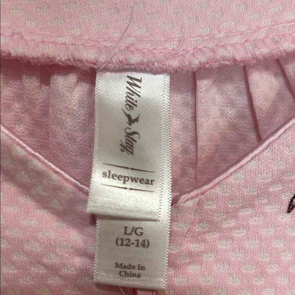 NWT White Stag Pink Textured & Embroidered Lightweight Robe - Picture 2 of 11